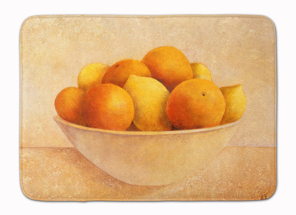 Oranges & Lemons in a Bowl Machine Washable Memory Foam Mat BABE0085RUG - the-store.com