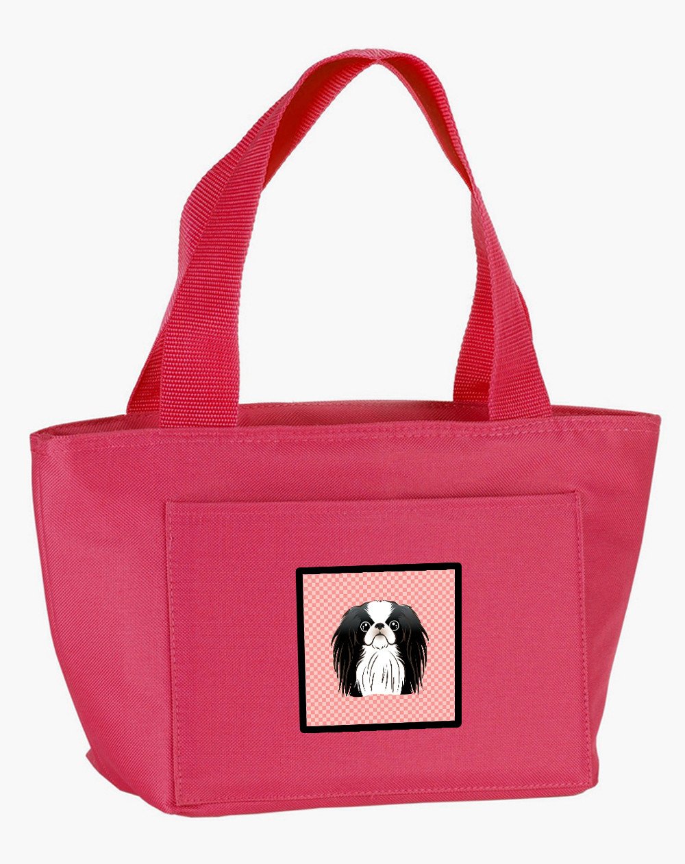 Checkerboard Pink Japanese Chin Lunch Bag BB1230PK-8808 by Caroline&#39;s Treasures