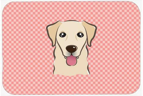 Checkerboard Pink Golden Retriever Mouse Pad, Hot Pad or Trivet BB1252MP by Caroline&#39;s Treasures