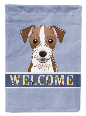 Jack Russell Terrier Welcome Flag Garden Size BB1388GF