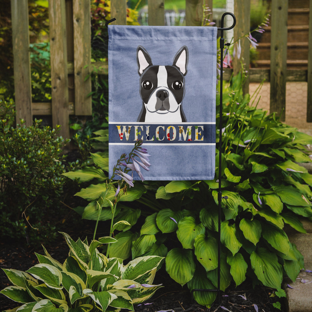 Boston Terrier Welcome Flag Garden Size BB1389GF