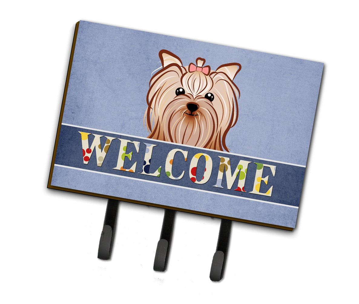 Yorkie Yorkshire Terrier Welcome Leash or Key Holder BB1390TH68