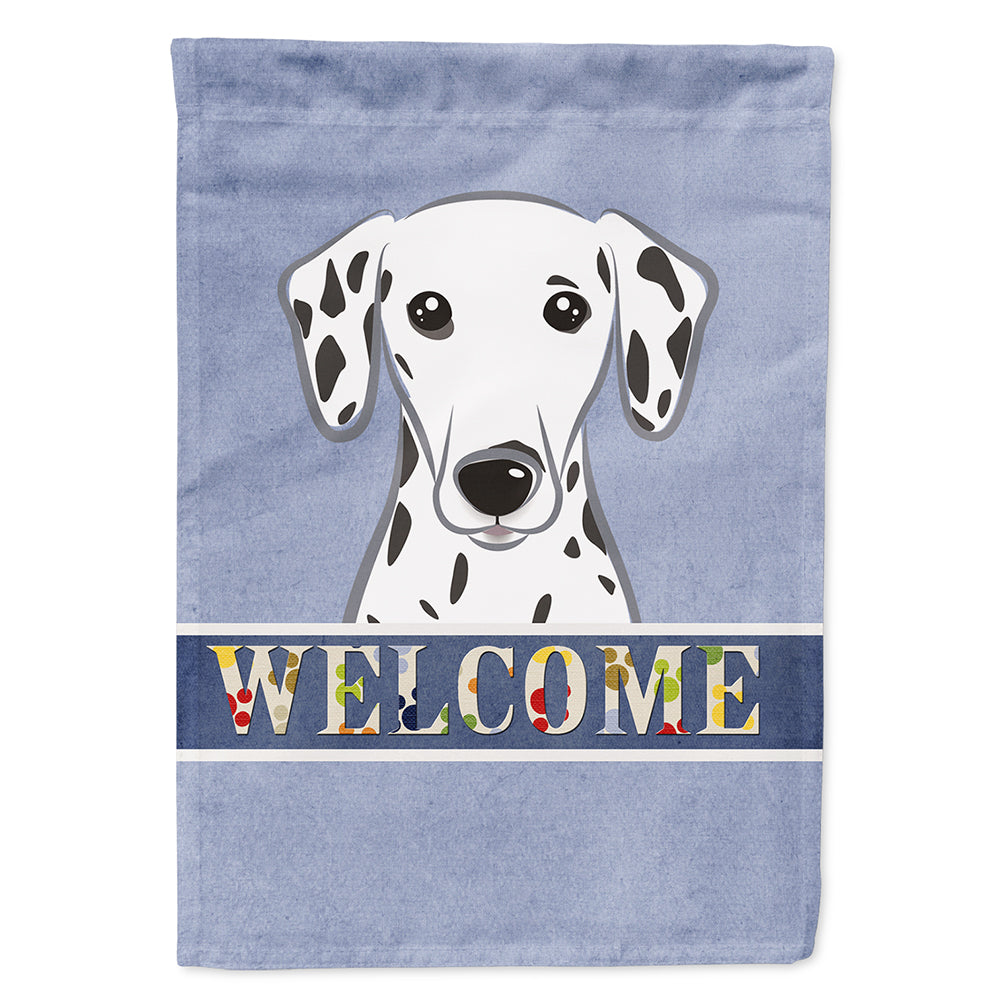 Dalmatian Welcome Flag Canvas House Size BB1396CHF  the-store.com.