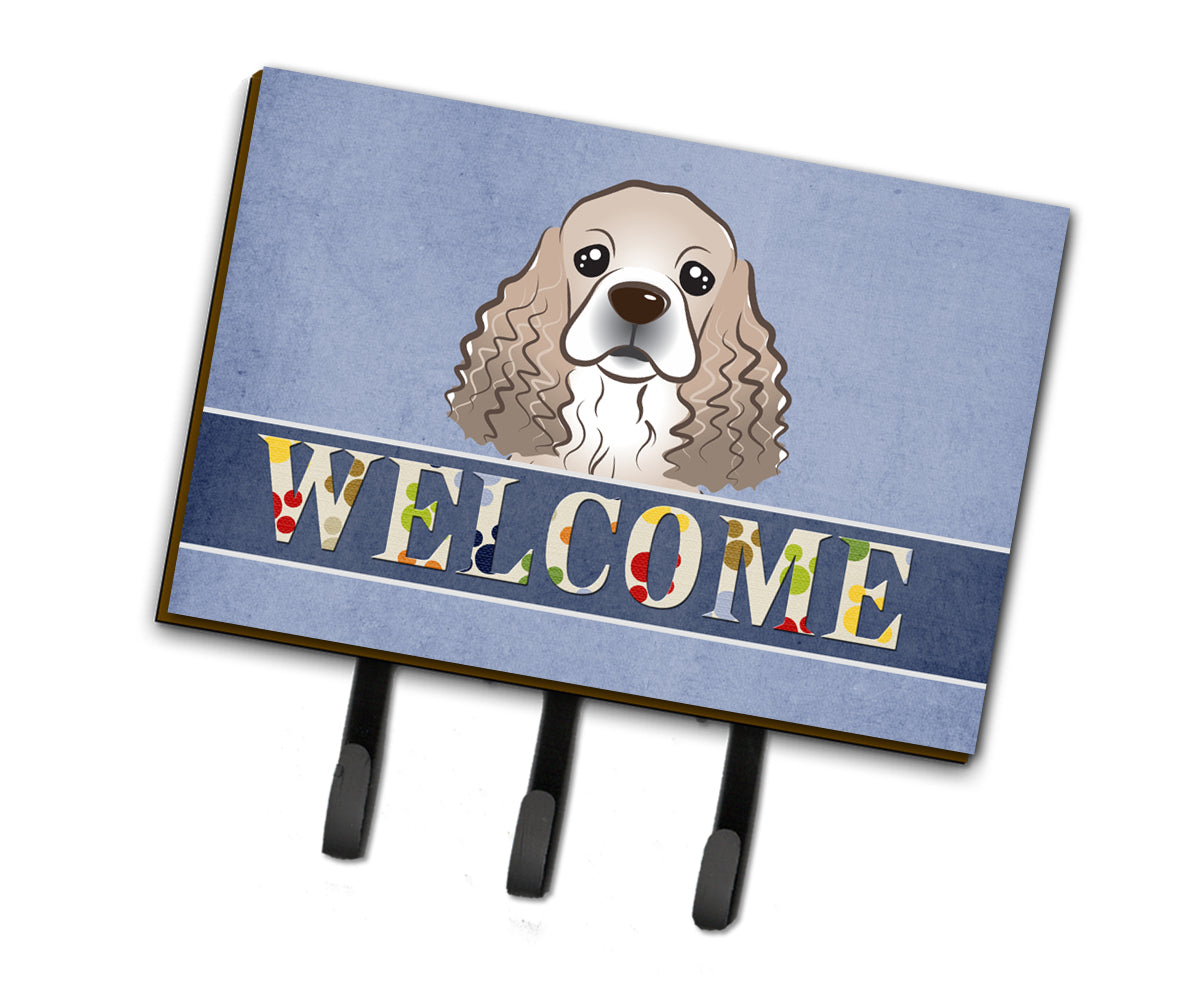 Cocker Spaniel Welcome Leash or Key Holder BB1402TH68  the-store.com.