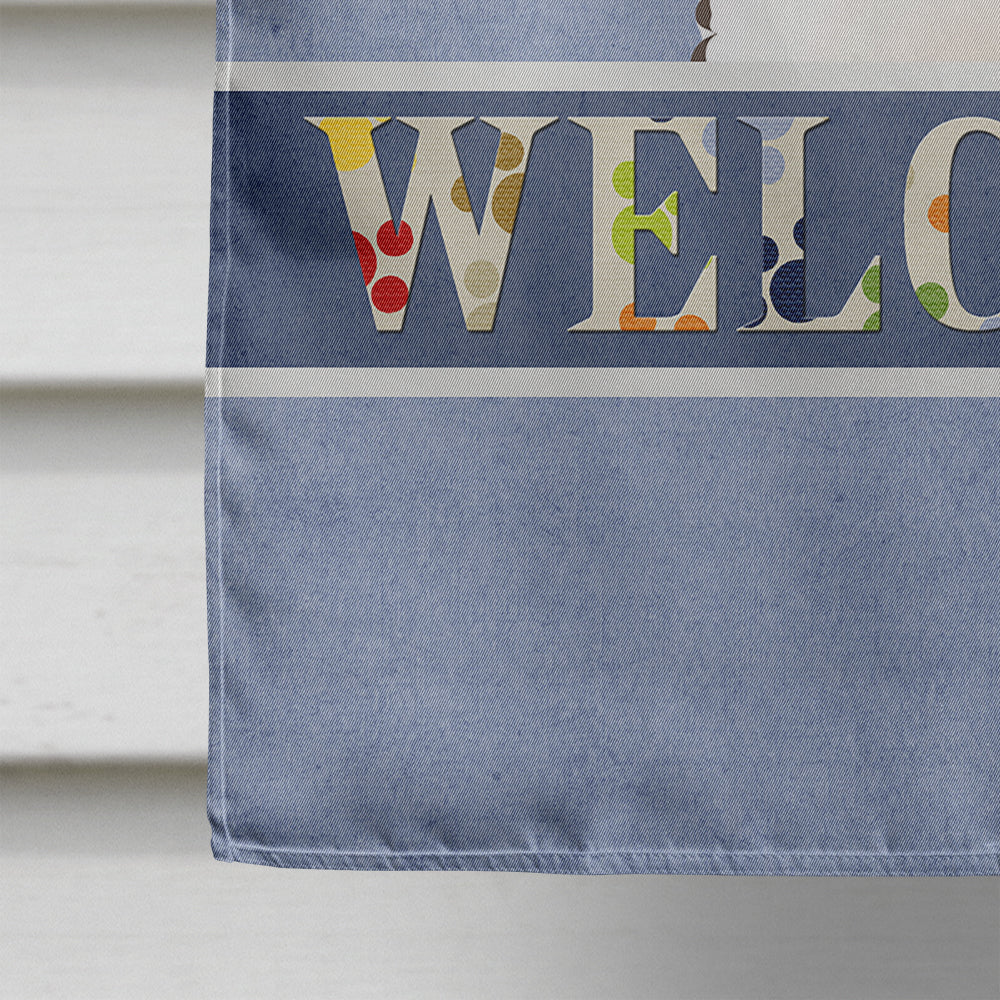 Bichon Frise Welcome Flag Canvas House Size BB1403CHF  the-store.com.