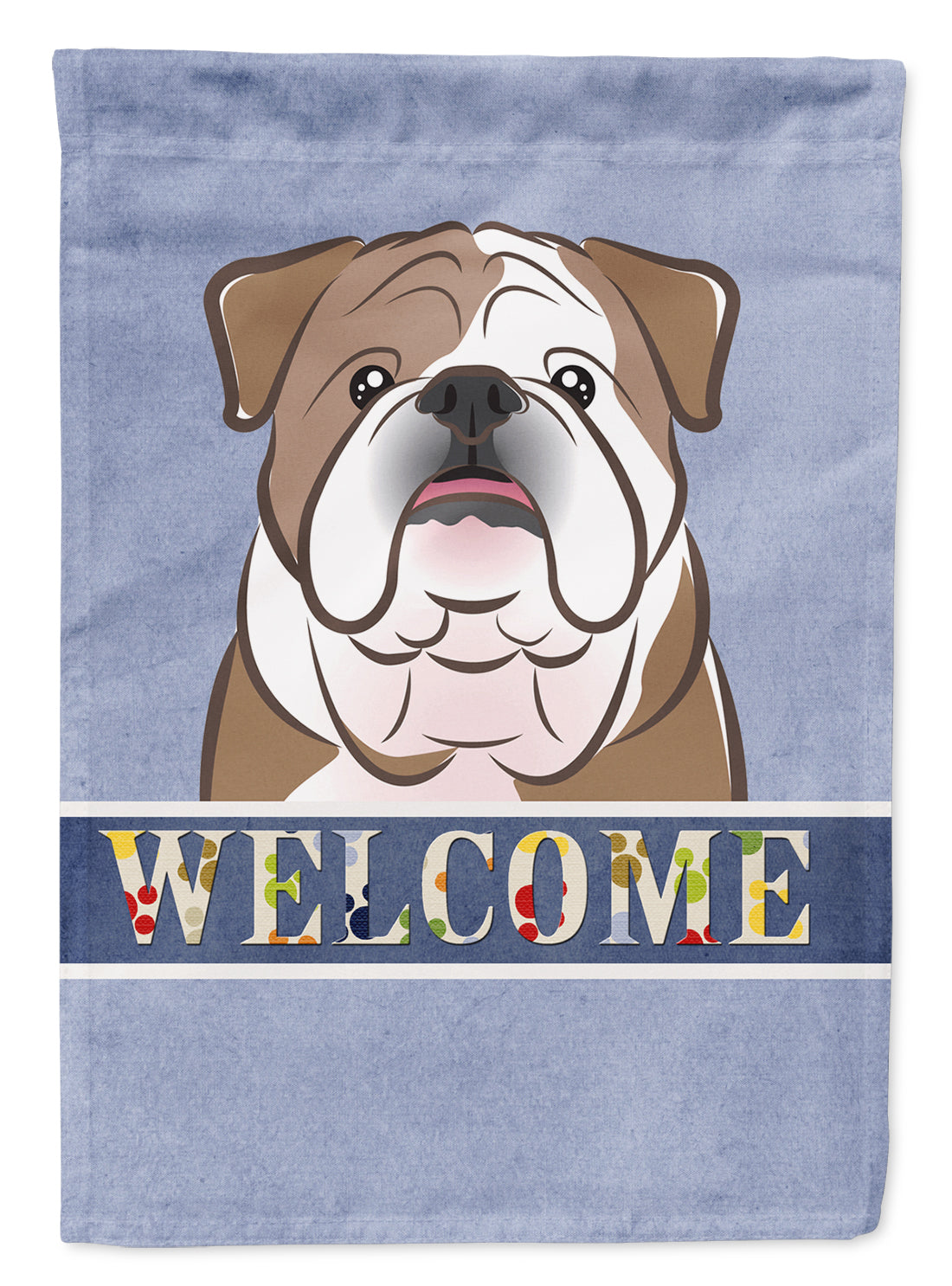 English Bulldog  Welcome Flag Garden Size BB1405GF