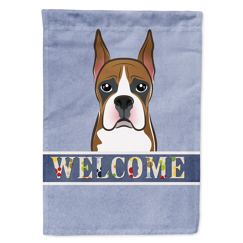 Boxer Welcome Flag Canvas House Size BB1409CHF  the-store.com.