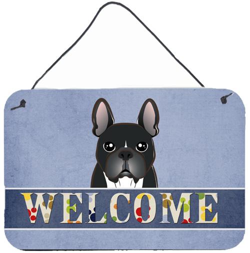 French Bulldog Welcome Wall or Door Hanging Prints BB1413DS812 by Caroline&#39;s Treasures