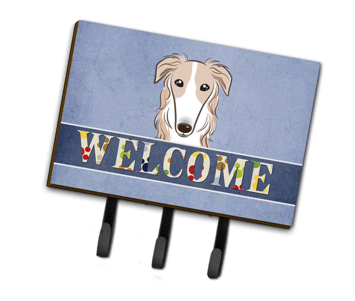 Borzoi Welcome Leash or Key Holder BB1414TH68  the-store.com.