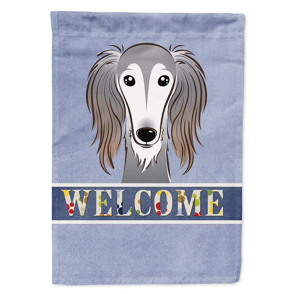 Saluki Welcome Flag Canvas House Size BB1415CHF