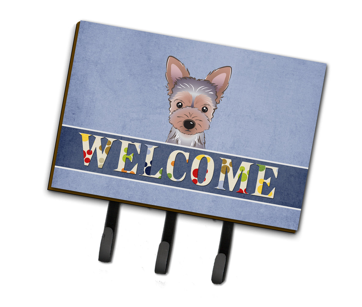 Yorkie Puppy Welcome Leash or Key Holder BB1418TH68  the-store.com.
