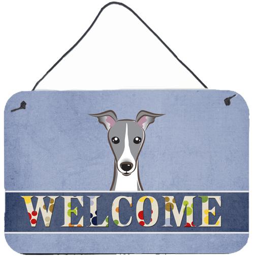 Italian Greyhound Welcome Wall or Door Hanging Prints BB1422DS812 by Caroline&#39;s Treasures
