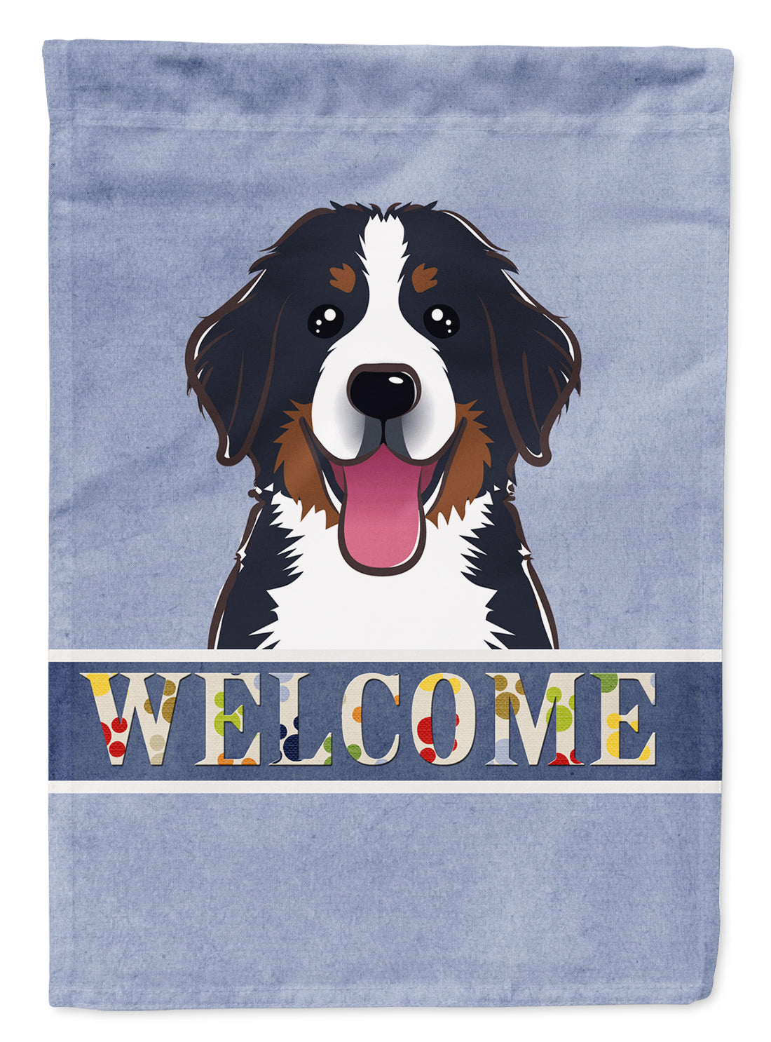 Bernese Mountain Dog Welcome Flag Canvas House Size BB1423CHF  the-store.com.
