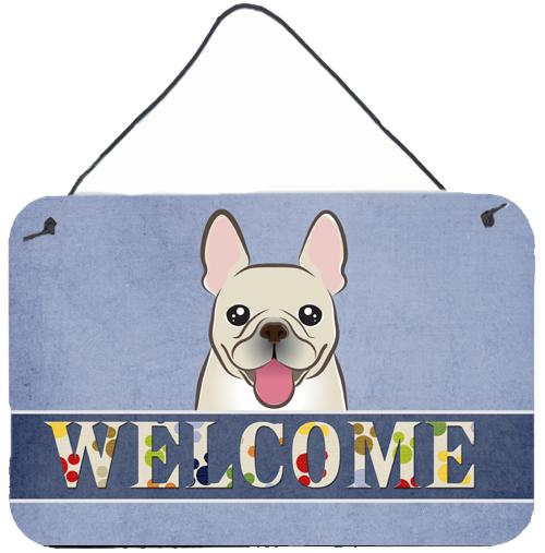 French Bulldog Welcome Wall or Door Hanging Prints BB1424DS812 by Caroline&#39;s Treasures