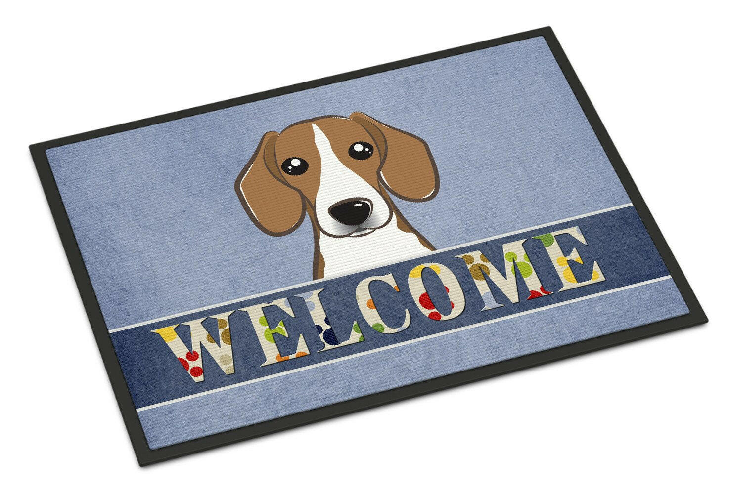 Beagle Welcome Indoor or Outdoor Mat 18x27 BB1425MAT - the-store.com