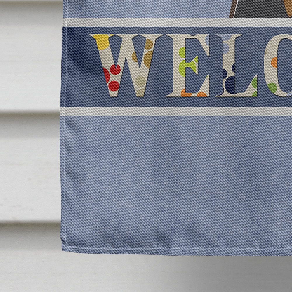 Min Pin Welcome Flag Canvas House Size BB1426CHF