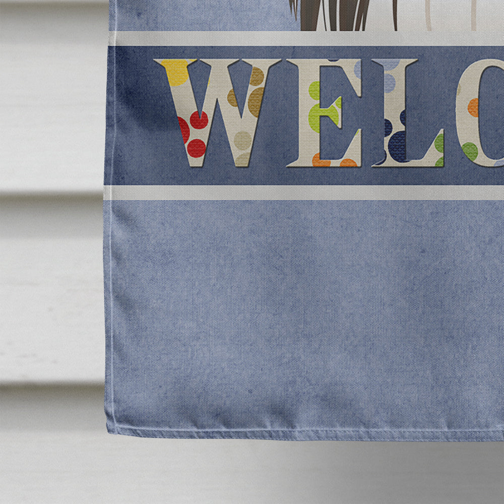Sheltie Welcome Flag Canvas House Size BB1428CHF  the-store.com.