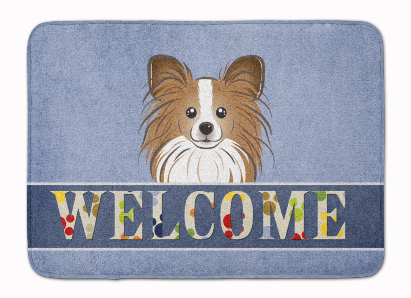 Papillon Welcome Machine Washable Memory Foam Mat BB1434RUG - the-store.com
