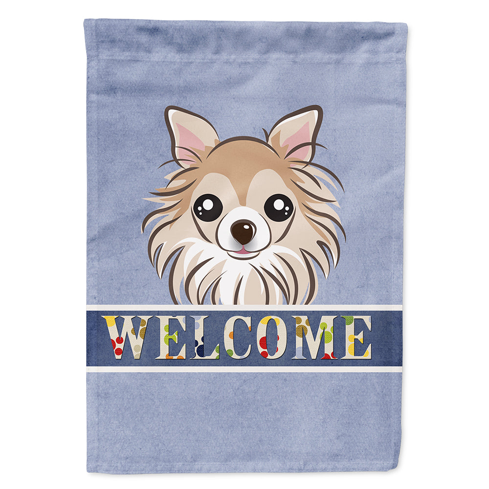 Chihuahua Welcome Flag Canvas House Size BB1437CHF