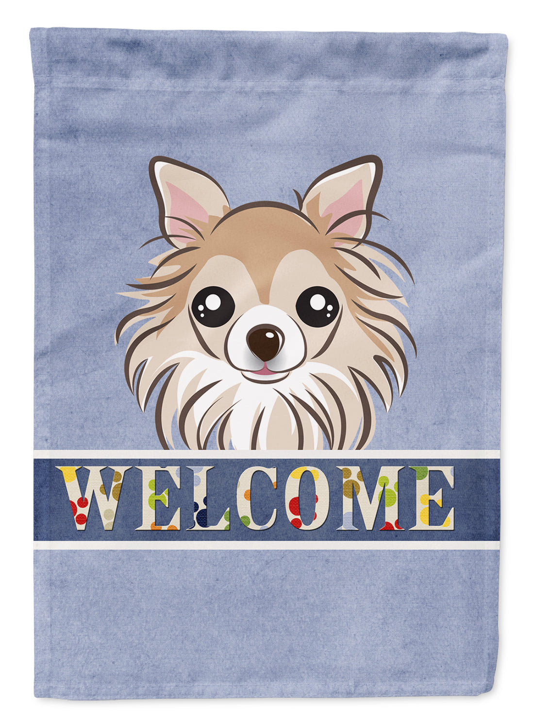 Chihuahua Welcome Flag Garden Size BB1437GF.