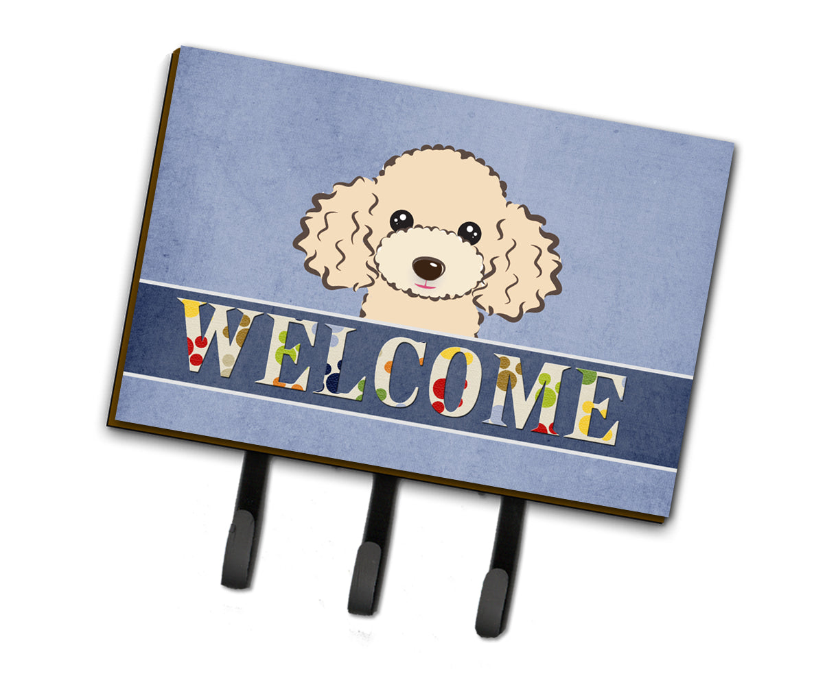 Buff Poodle Welcome Leash or Key Holder BB1444TH68