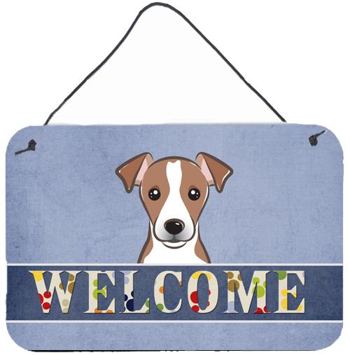 Jack Russell Terrier Welcome Wall or Door Hanging Prints BB1446DS812 by Caroline&#39;s Treasures