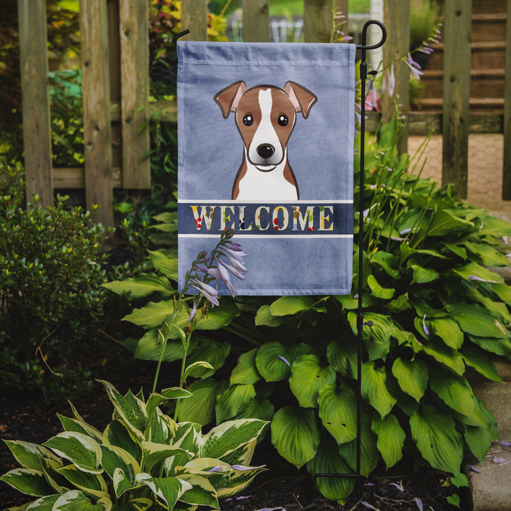 Jack Russell Terrier Welcome Flag Garden Size BB1446GF.