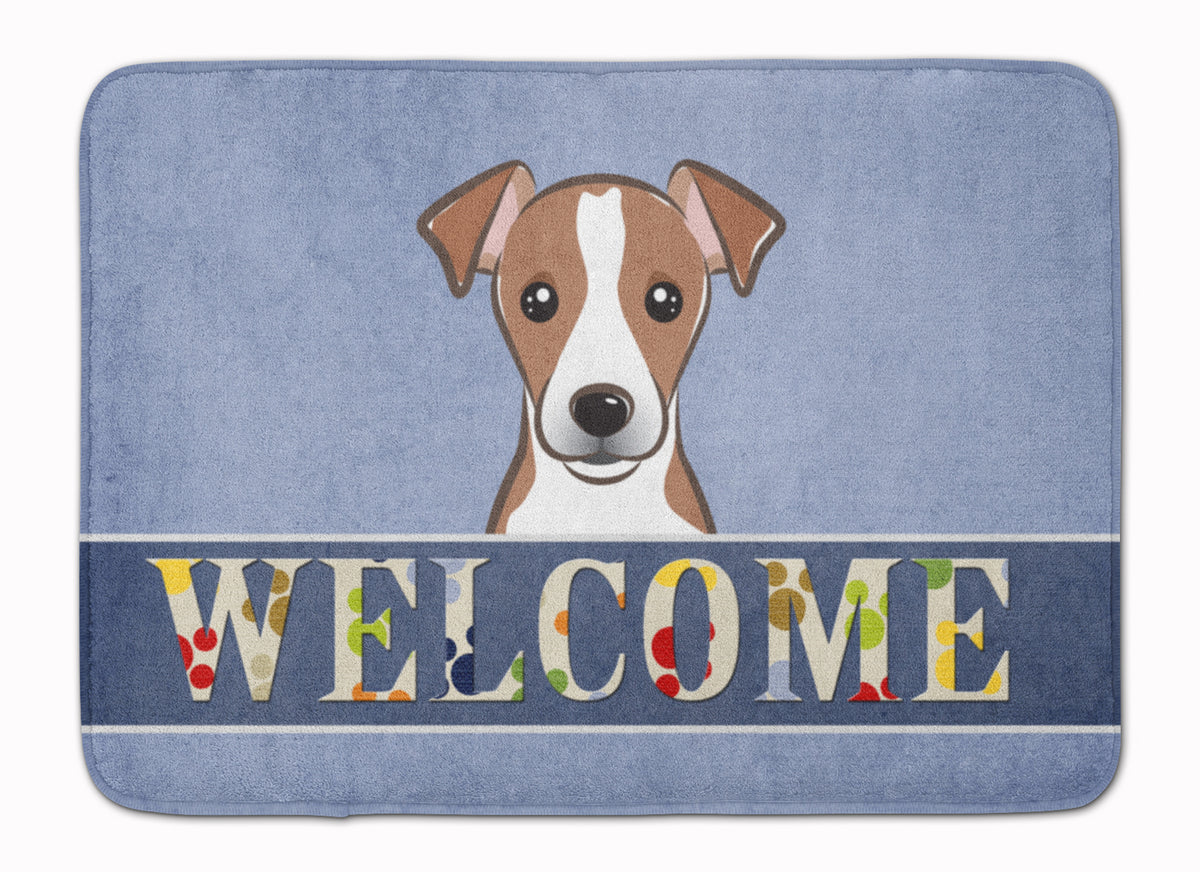 Jack Russell Terrier Welcome Machine Washable Memory Foam Mat BB1446RUG - the-store.com