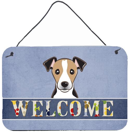 Jack Russell Terrier Welcome Wall or Door Hanging Prints BB1447DS812 by Caroline's Treasures
