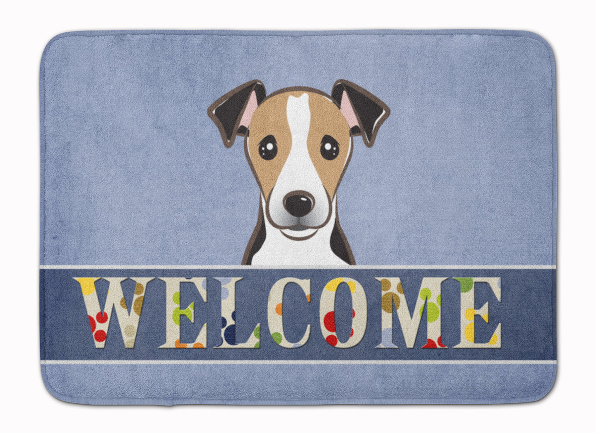 Jack Russell Terrier Welcome Machine Washable Memory Foam Mat BB1447RUG - the-store.com