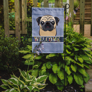 Fawn Pug Welcome Flag Garden Size BB1448GF