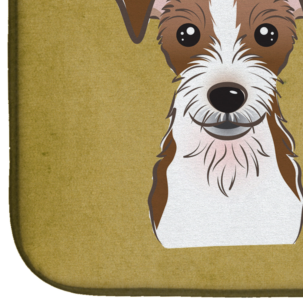 Jack Russell Terrier Spoiled Dog Lives Here Dish Drying Mat BB1450DDM  the-store.com.