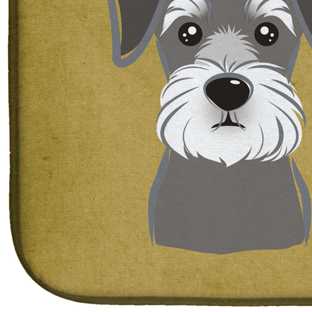 Schnauzer Spoiled Dog Lives Here Dish Drying Mat BB1454DDM  the-store.com.