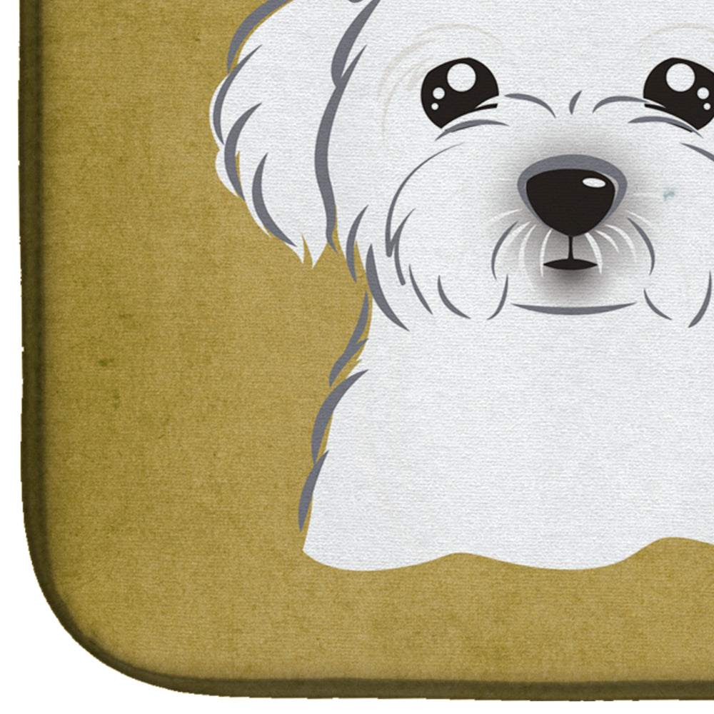 Maltese Spoiled Dog Lives Here Dish Drying Mat BB1456DDM  the-store.com.