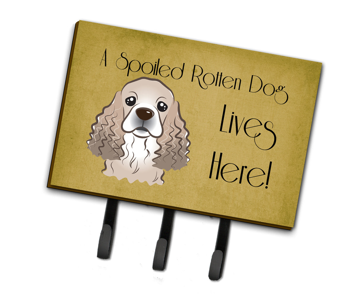 Cocker Spaniel Spoiled Dog Lives Here Leash or Key Holder BB1464TH68  the-store.com.