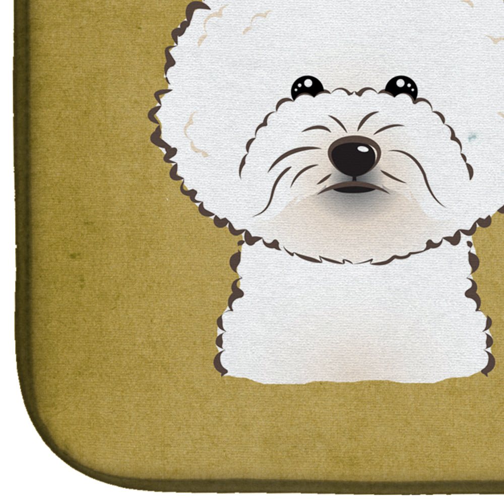 Bichon Frise Spoiled Dog Lives Here Dish Drying Mat BB1465DDM  the-store.com.
