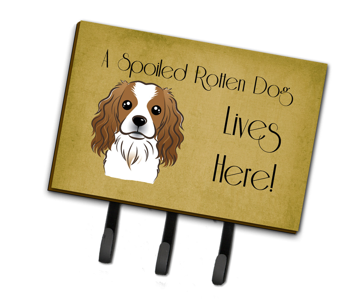 Cavalier Spaniel Spoiled Dog Lives Here Leash or Key Holder BB1472TH68
