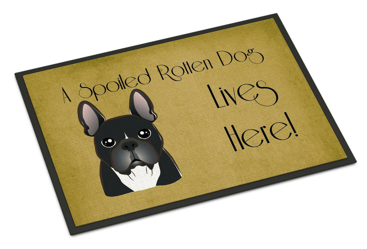 French Bulldog Spoiled Dog Lives Here Indoor or Outdoor Mat 24x36 BB1475JMAT - the-store.com