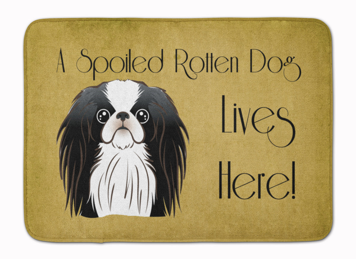Japanese Chin Spoiled Dog Lives Here Machine Washable Memory Foam Mat BB1478RUG - the-store.com