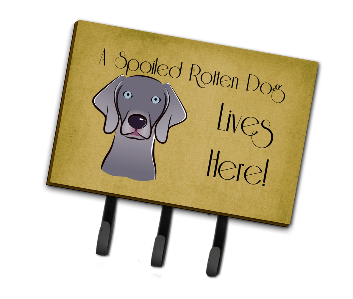 Weimaraner Spoiled Dog Lives Here Leash or Key Holder BB1479TH68  the-store.com.