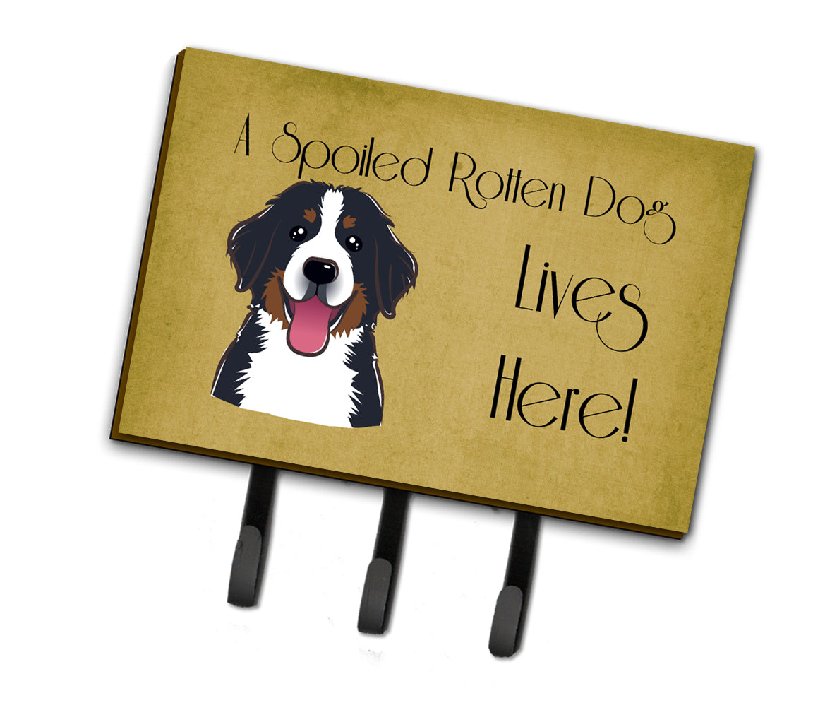 Bernese Mountain Dog Spoiled Dog Lives Here Leash or Key Holder BB1485TH68