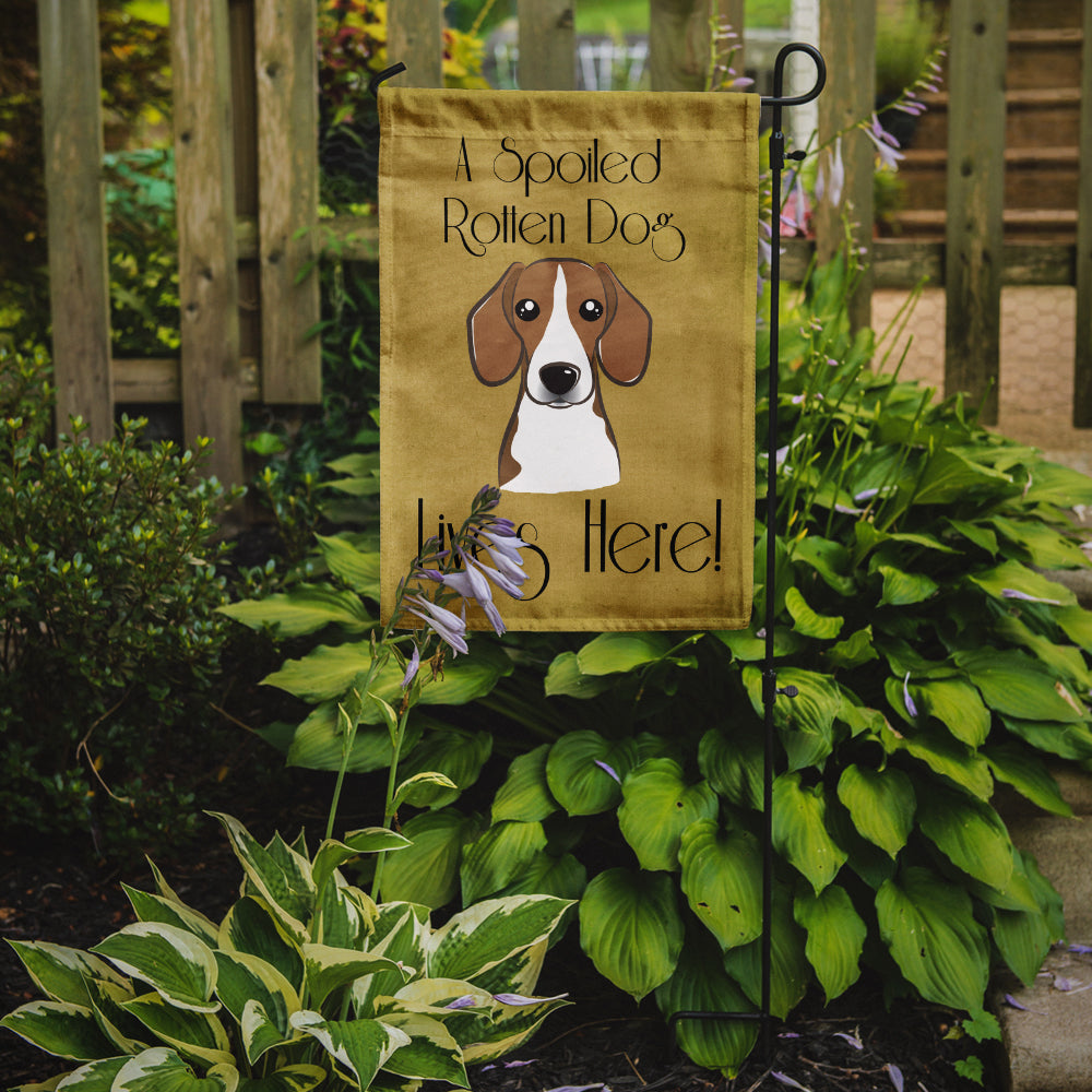 Beagle Spoiled Dog Lives Here Flag Garden Size BB1487GF