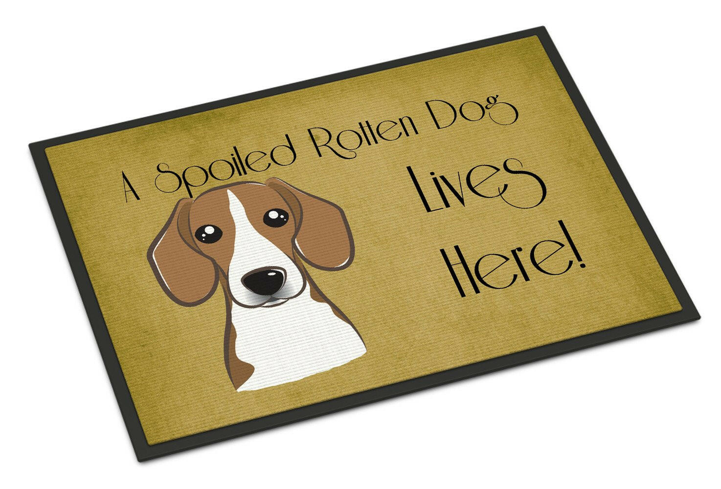 Beagle Spoiled Dog Lives Here Indoor or Outdoor Mat 24x36 BB1487JMAT - the-store.com