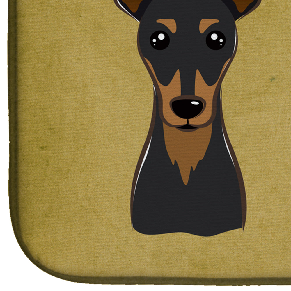 Min Pin Spoiled Dog Lives Here Dish Drying Mat BB1488DDM  the-store.com.