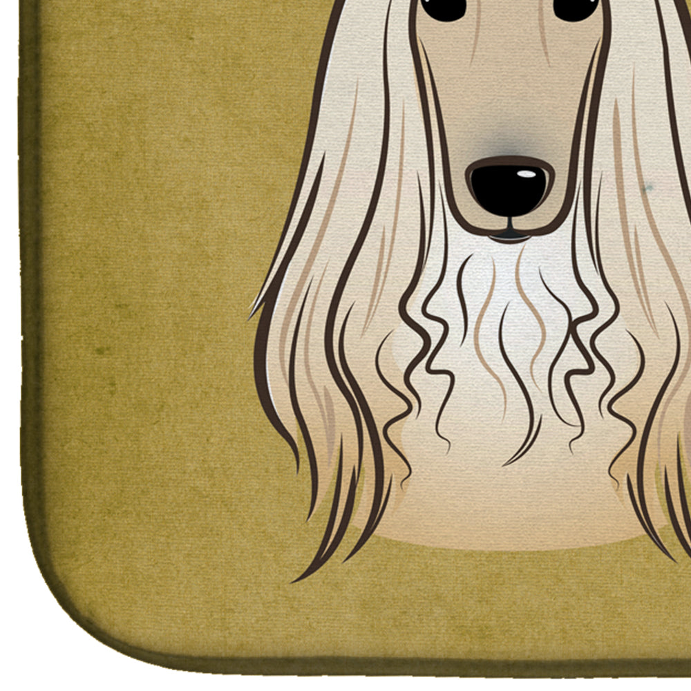 Afghan Hound Spoiled Dog Lives Here Dish Drying Mat BB1492DDM  the-store.com.