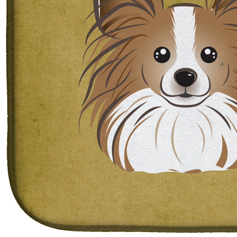 Papillon Spoiled Dog Lives Here Dish Drying Mat BB1496DDM