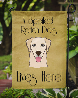 Golden Retriever Spoiled Dog Lives Here Flag Garden Size BB1500GF