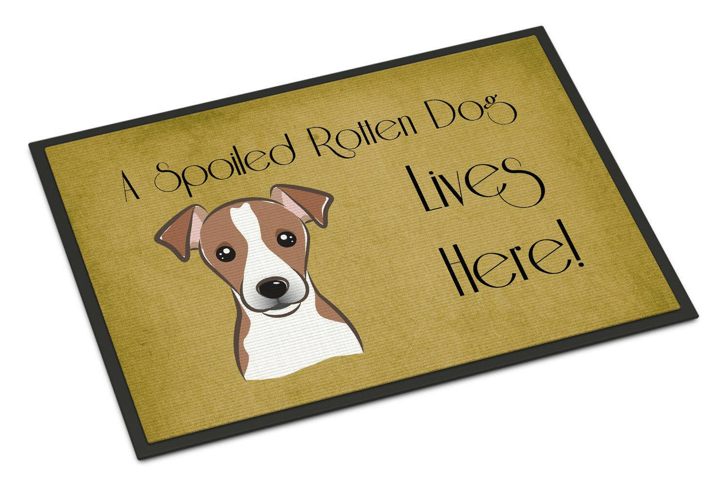 Jack Russell Terrier Spoiled Dog Lives Here Indoor or Outdoor Mat 24x36 BB1508JMAT - the-store.com