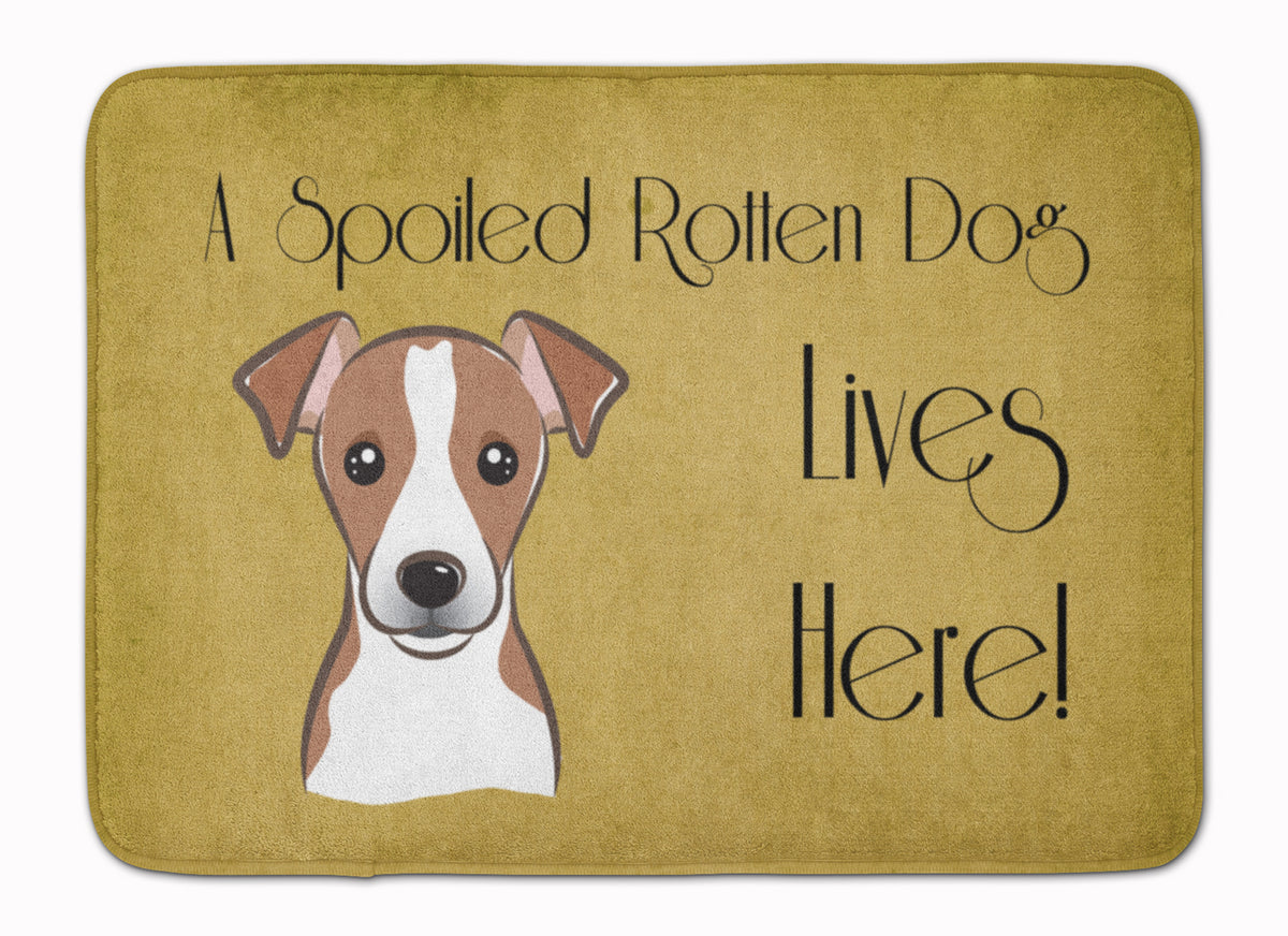 Jack Russell Terrier Spoiled Dog Lives Here Machine Washable Memory Foam Mat BB1508RUG - the-store.com