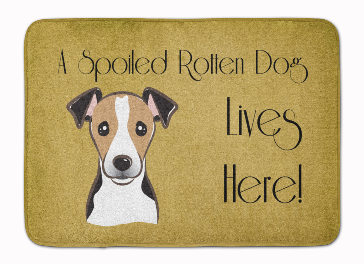 Jack Russell Terrier Spoiled Dog Lives Here Machine Washable Memory Foam Mat BB1509RUG - the-store.com